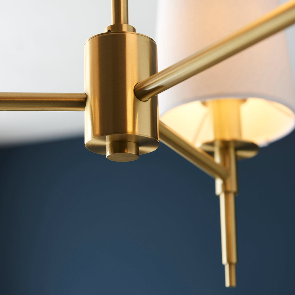 Amos Westminster 3 Light Chandelier Satin Brass – from Amos Lighting + Home