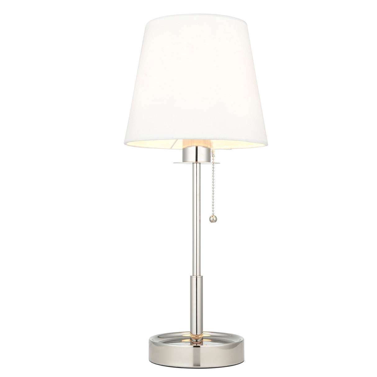 Amos Westminster Table Lamp Bright Nickel – from Amos Lighting + Home