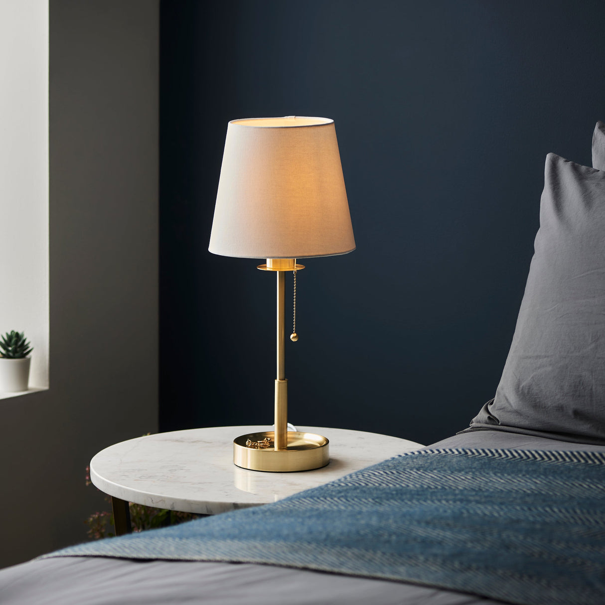Amos Westminster Table Lamp Satin Brass – from Amos Lighting + Home