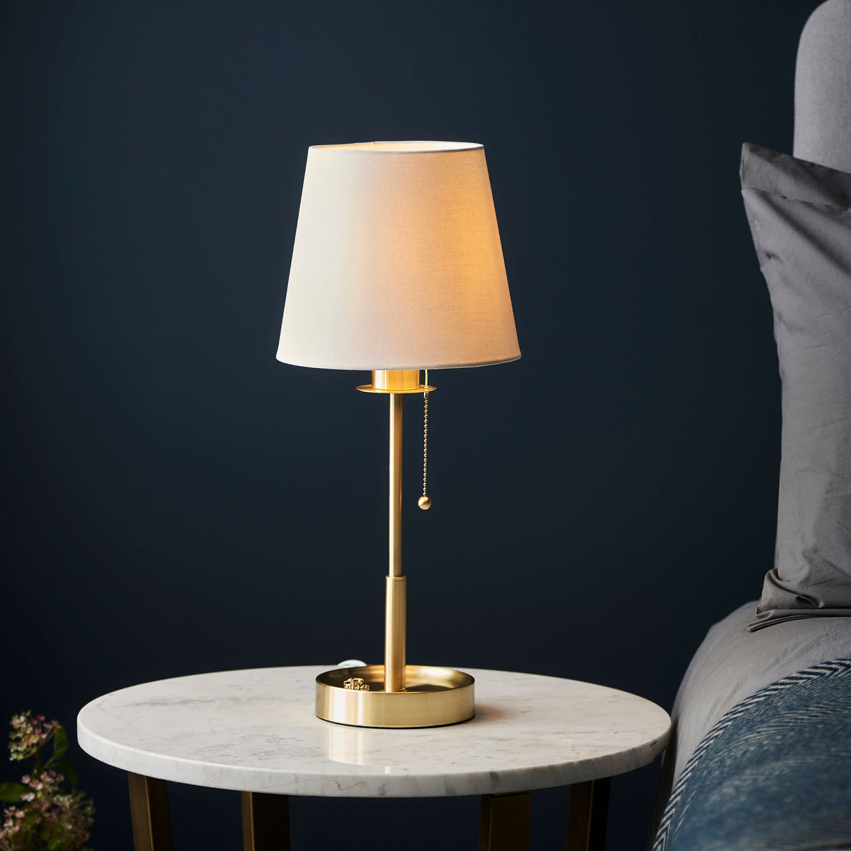 Amos Westminster Table Lamp Satin Brass – from Amos Lighting + Home