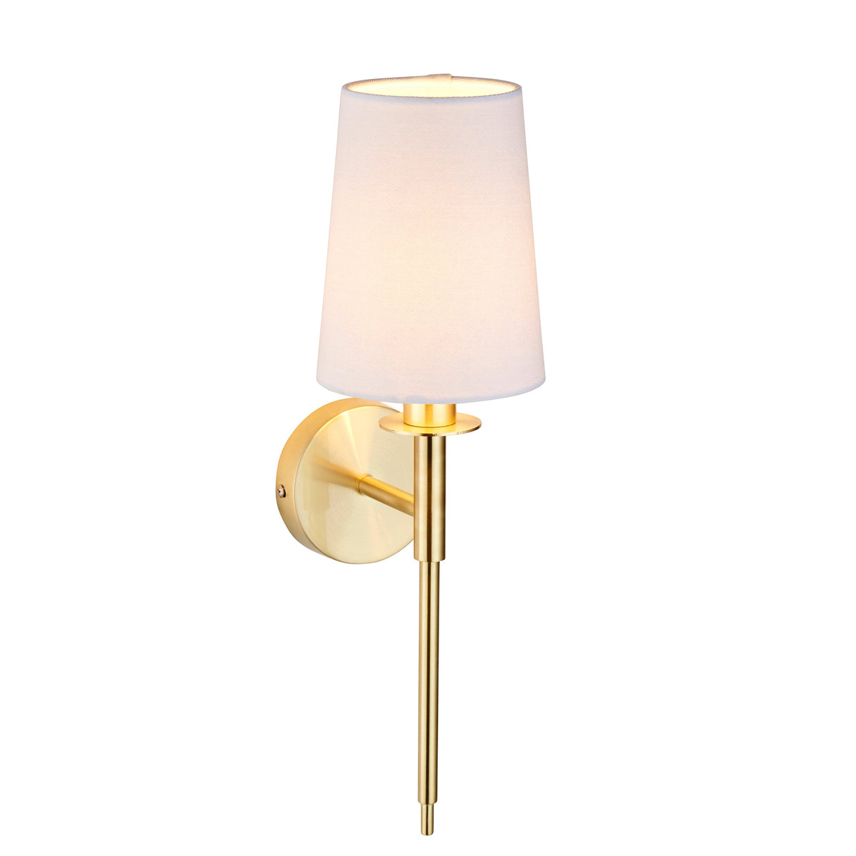 Amos Westminster Wall Light Satin Brass – from Amos Lighting + Home