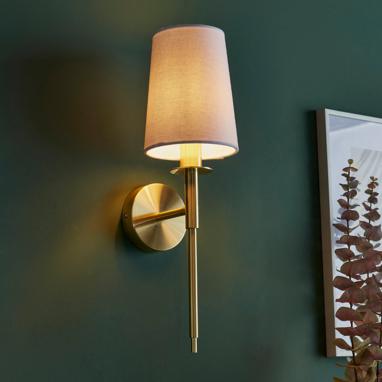 Amos Westminster Wall Light Satin Brass – from Amos Lighting + Home