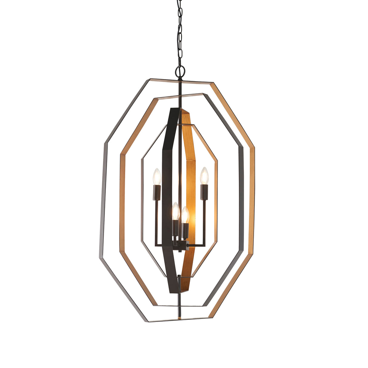 Amos Wiscombe Chandelier Aged Bronze & Antique Gold – from Amos Lighting + Home