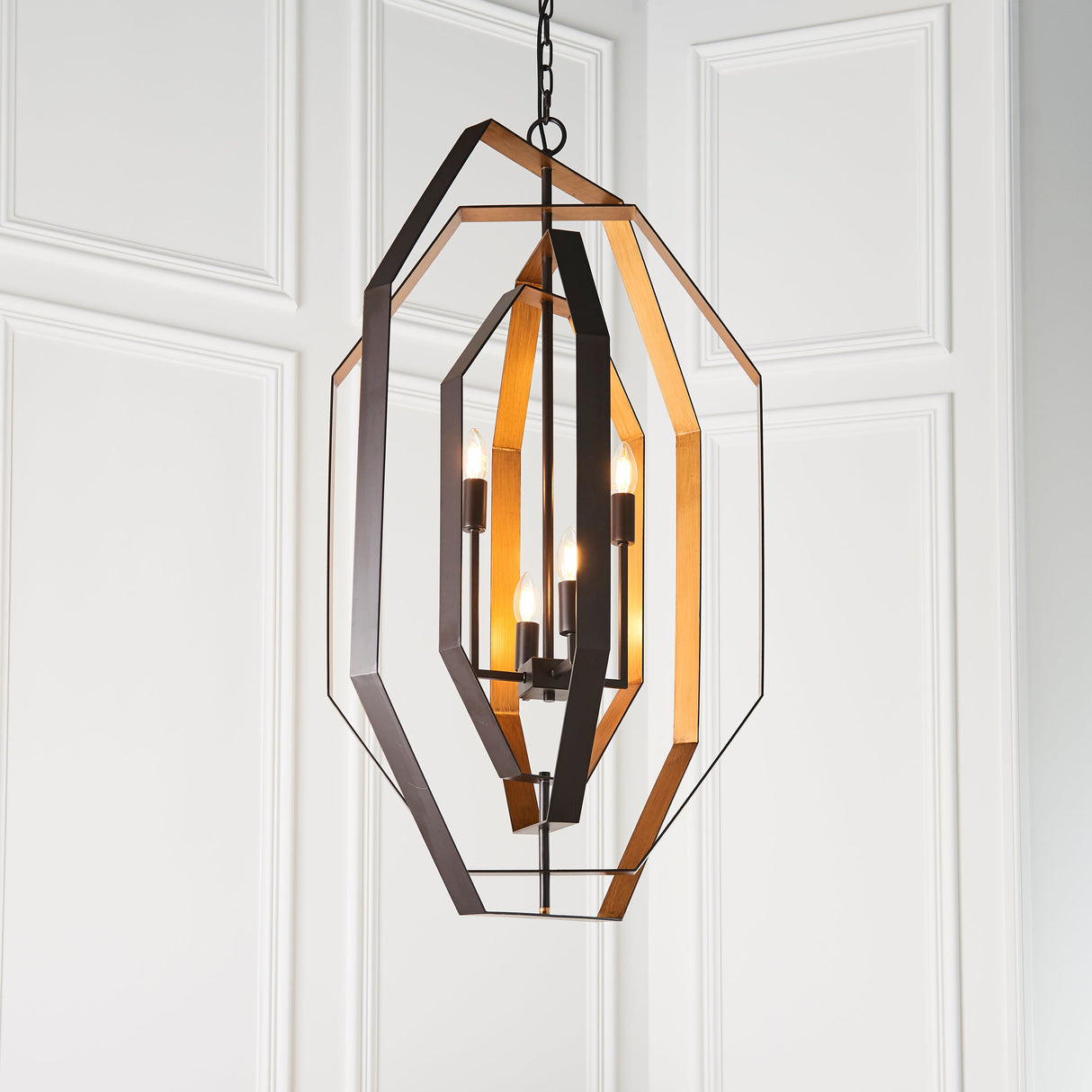 Amos Wiscombe Chandelier Aged Bronze & Antique Gold – from Amos Lighting + Home