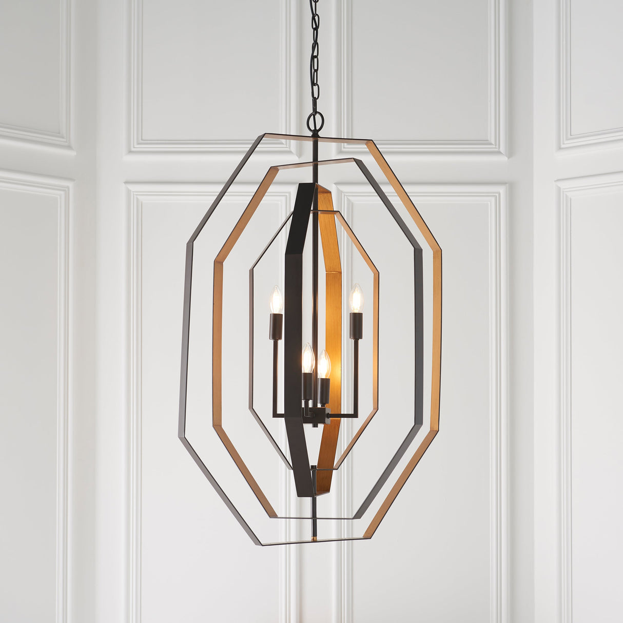 Amos Wiscombe Chandelier Aged Bronze & Antique Gold – from Amos Lighting + Home