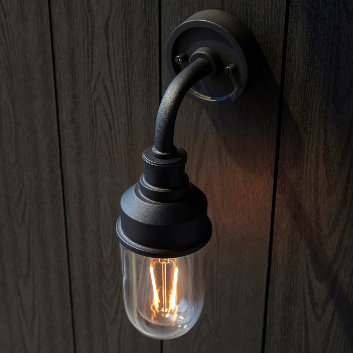 Amos Zeus Outdoor Wall Light Matt Black – from Amos Lighting + Home