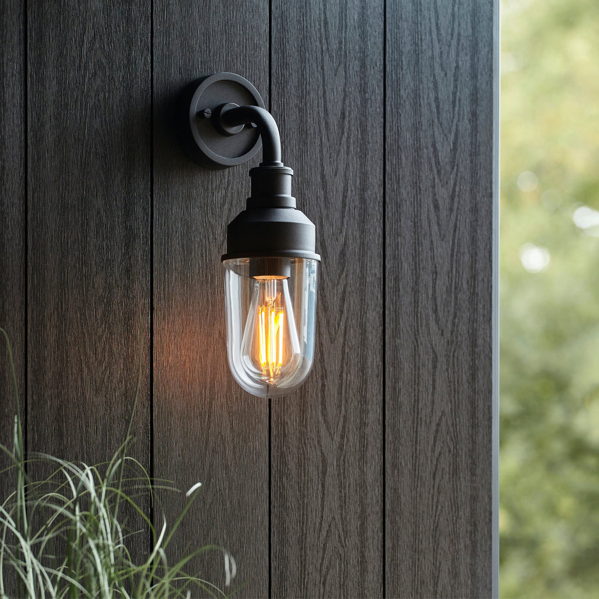 Amos Zeus Outdoor Wall Light Matt Black – from Amos Lighting + Home