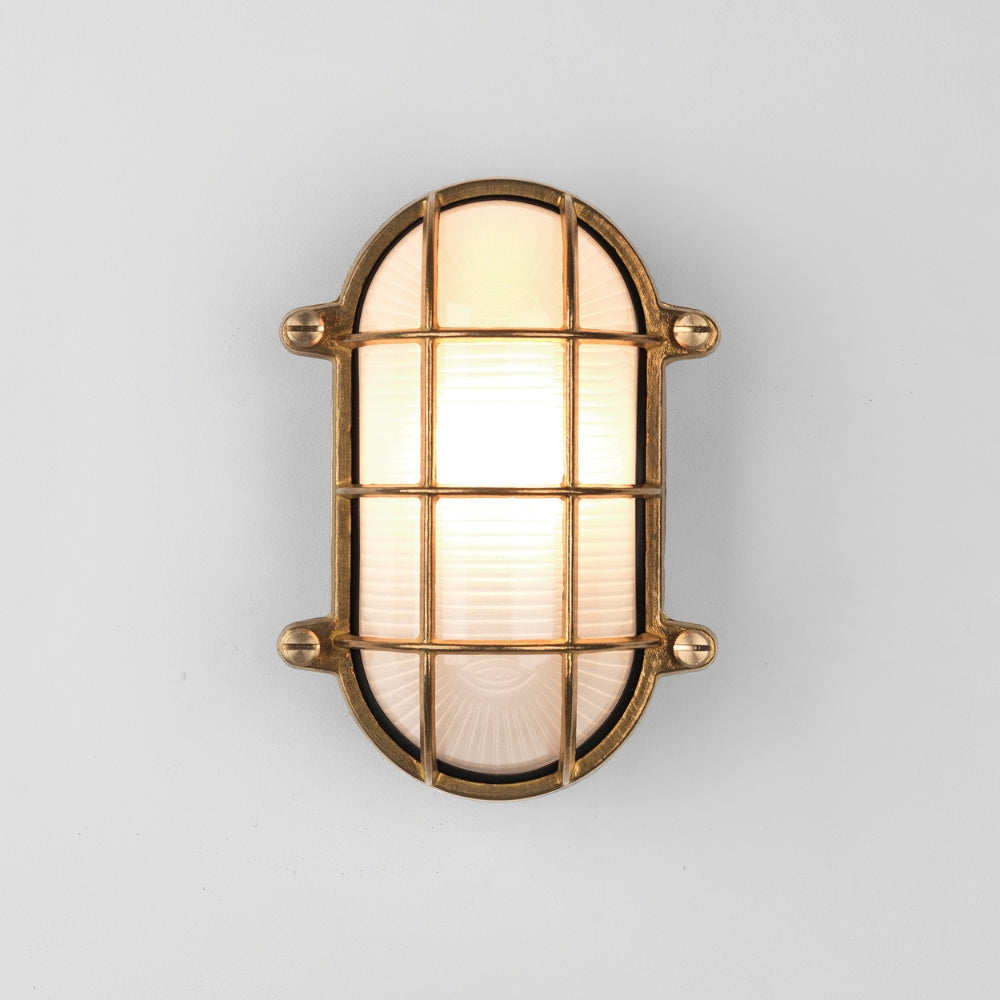 Astro Thurso Oval Outdoor Wall Light Brass – from Amos Lighting + Home