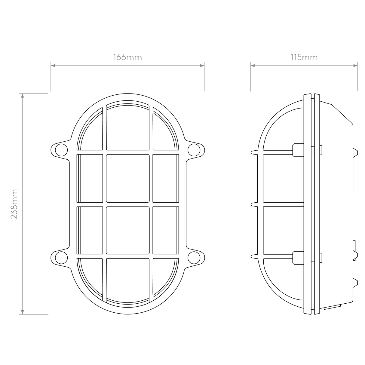 Astro Thurso Oval Outdoor Wall Light Brass – from Amos Lighting + Home