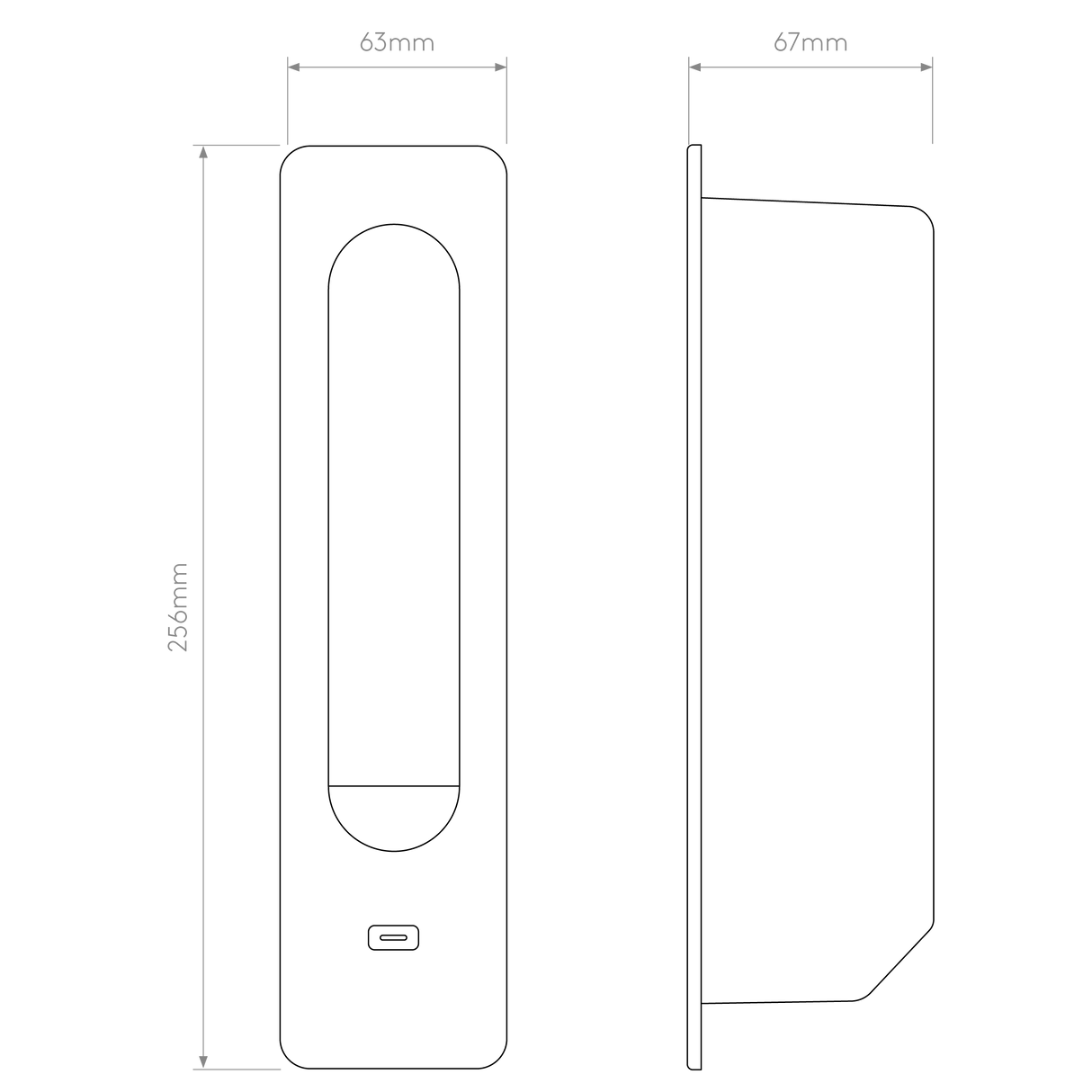 Astro Keta USB C Matt Gold Interior Reading Light
