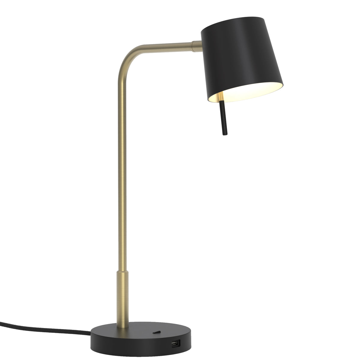 Astro Miura Desk Lamp Base USB Matt Gold Interior Table Light