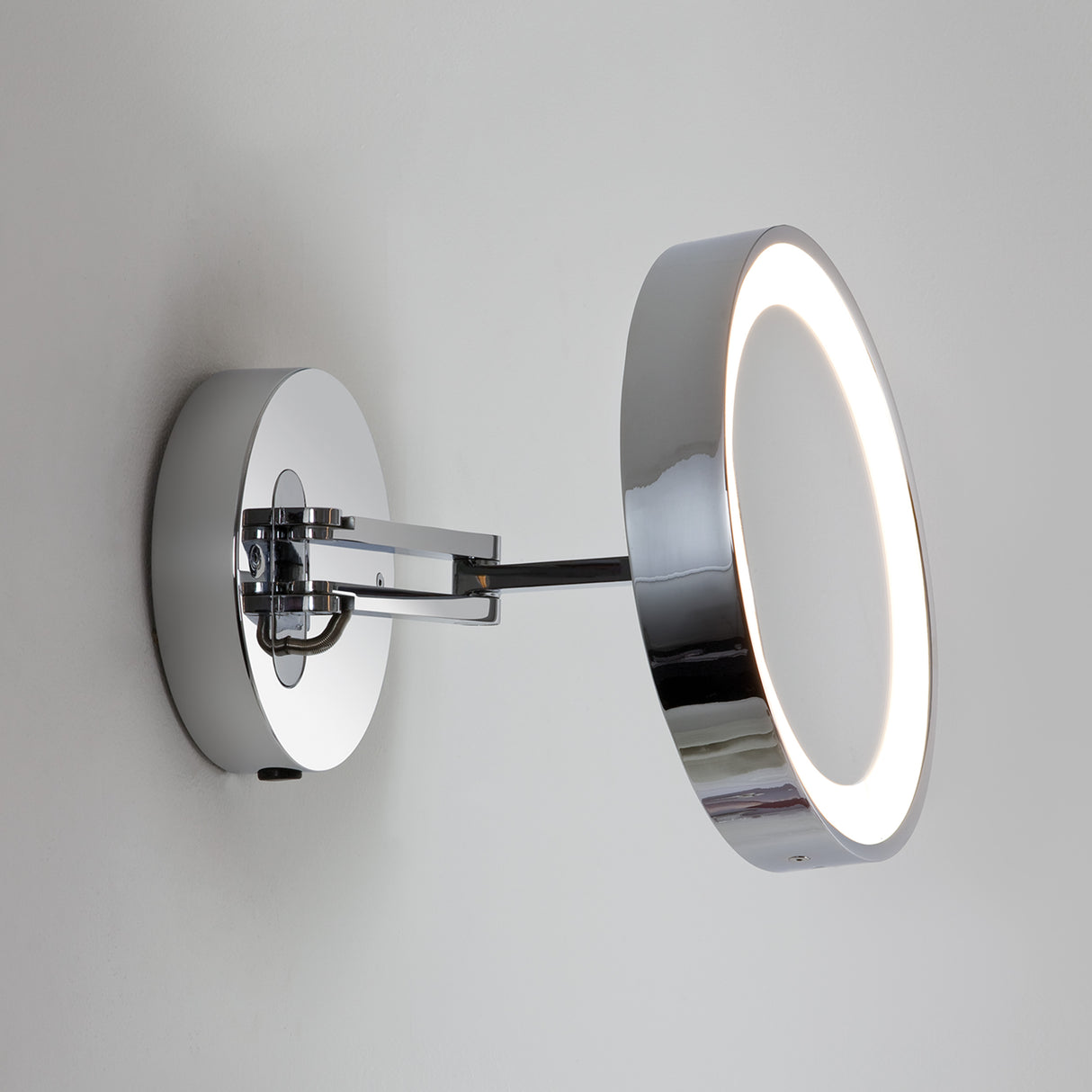 Astro Catena LED Polished Chrome Bathroom Magnifying Mirror
