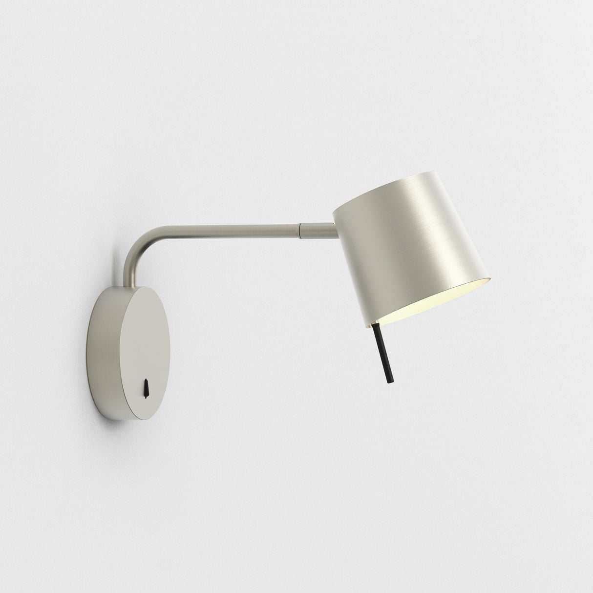 Astro Miura Swing Arm Base Matt Nickel Interior Wall Light