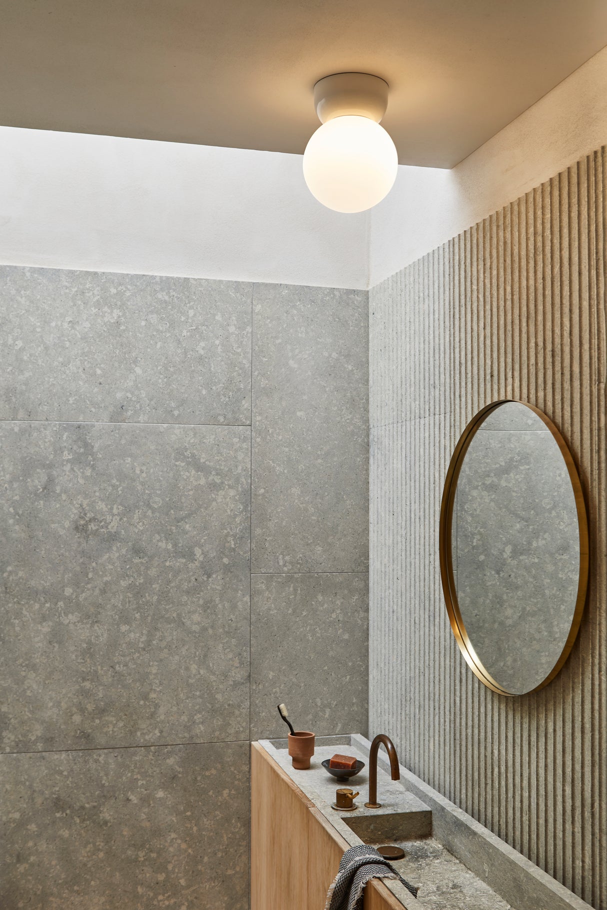 Astro Lyra Ceiling 180 Gloss Glaze White Bathroom Ceiling Light