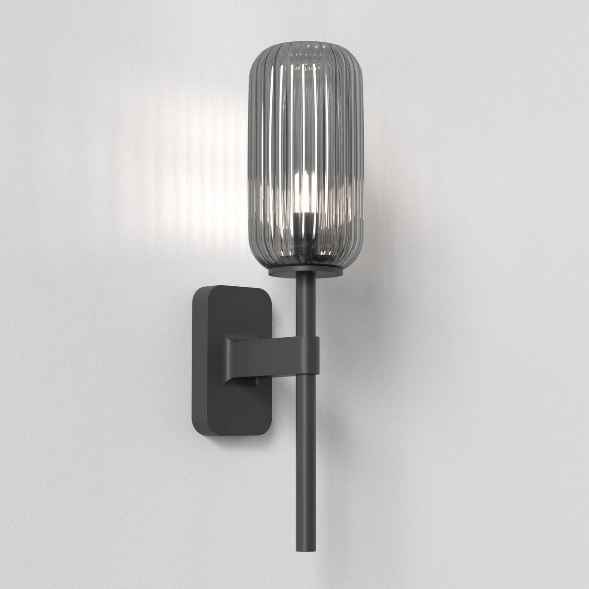 Astro Tacoma Single Matt Black Bathroom Wall Light