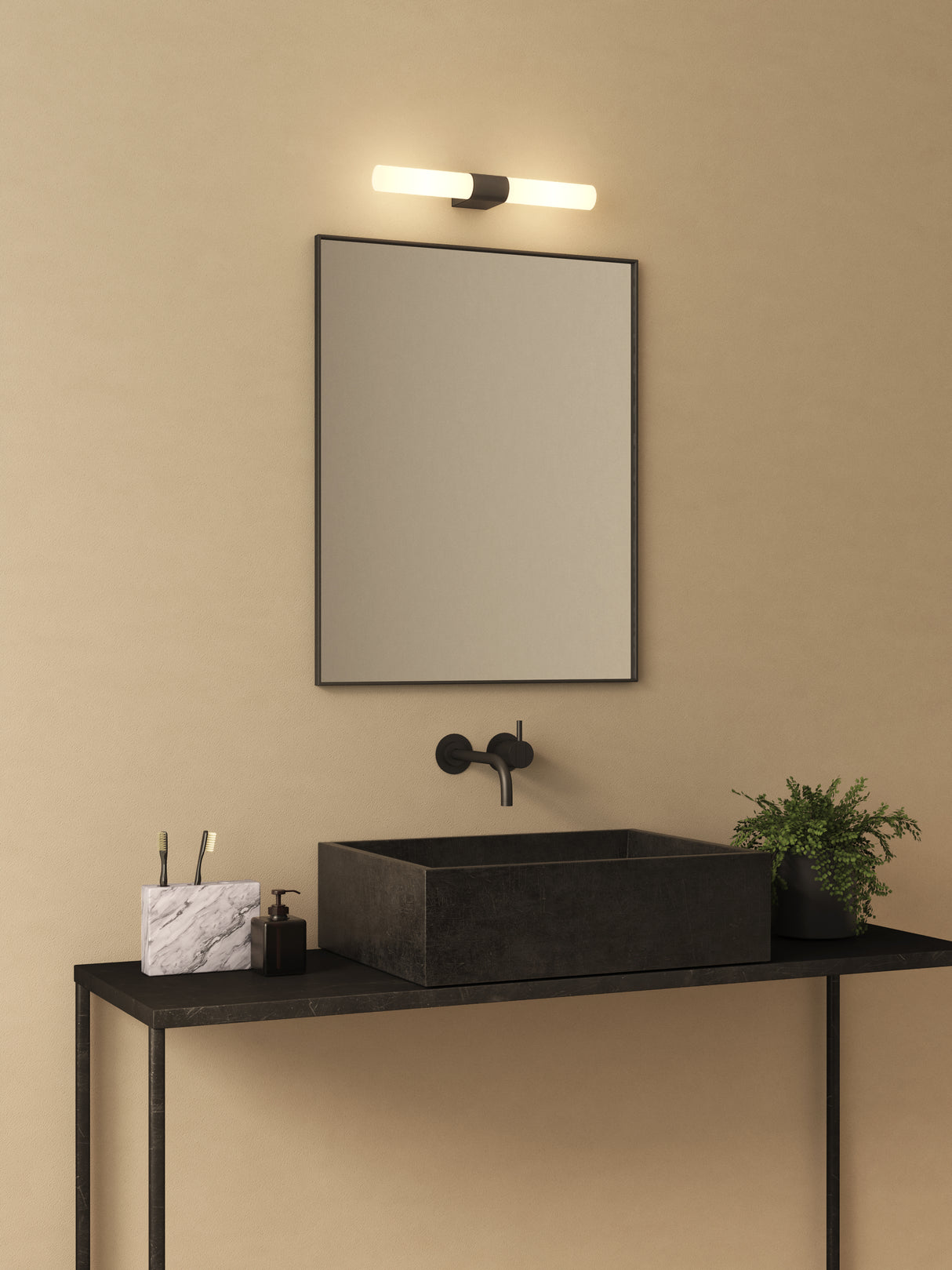 Astro Padova Matt Black Bathroom Wall Light