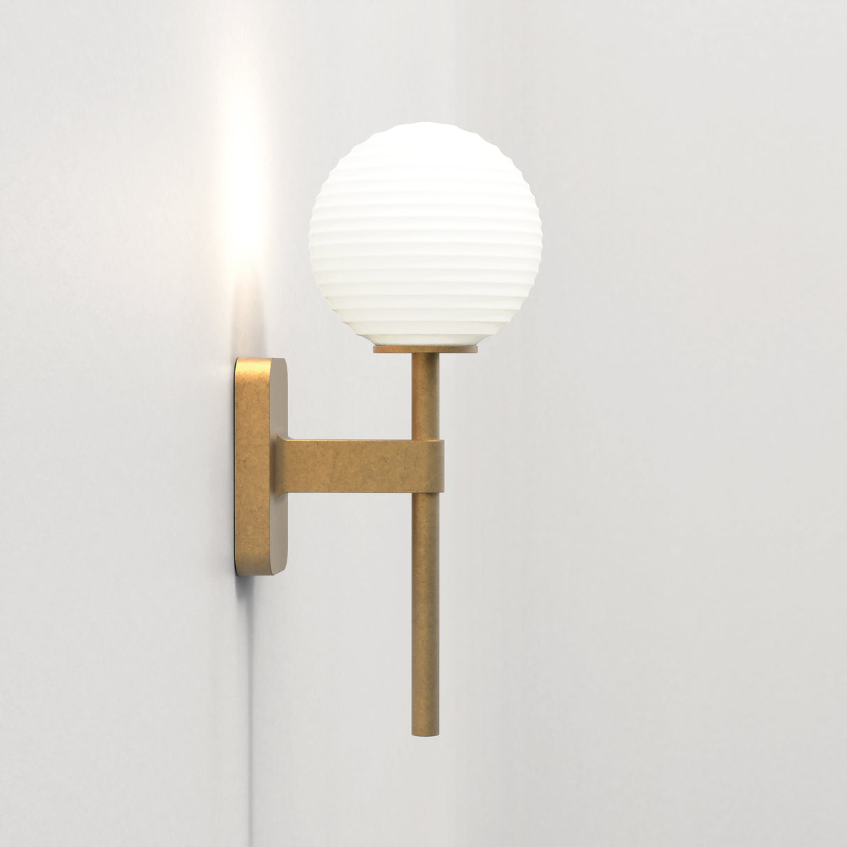 Astro Tacoma Single Antique Brass Bathroom Wall Light