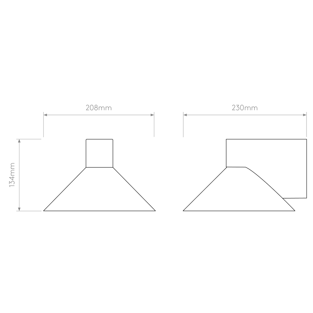 Astro Conic Polished Chrome Bathroom Wall Light