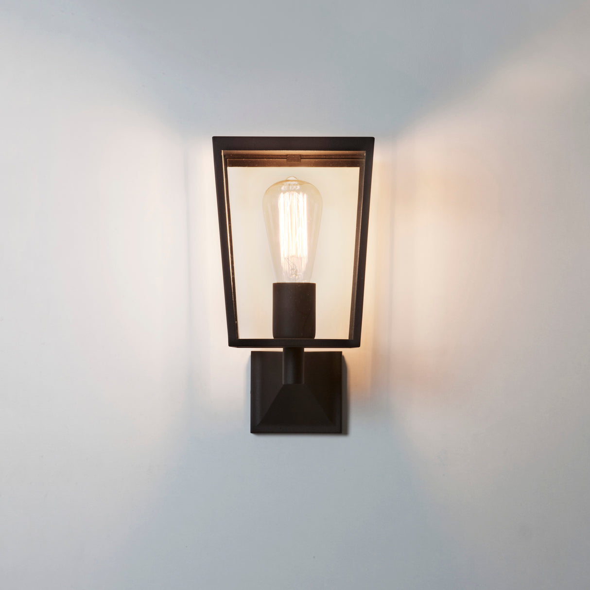 Astro Farringdon Textured Black Outdoor Wall Light