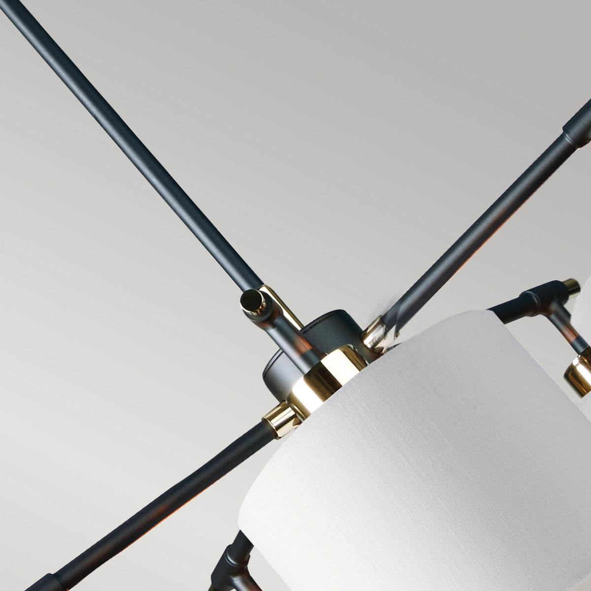 Elstead Balance 5 Light Chandelier Black