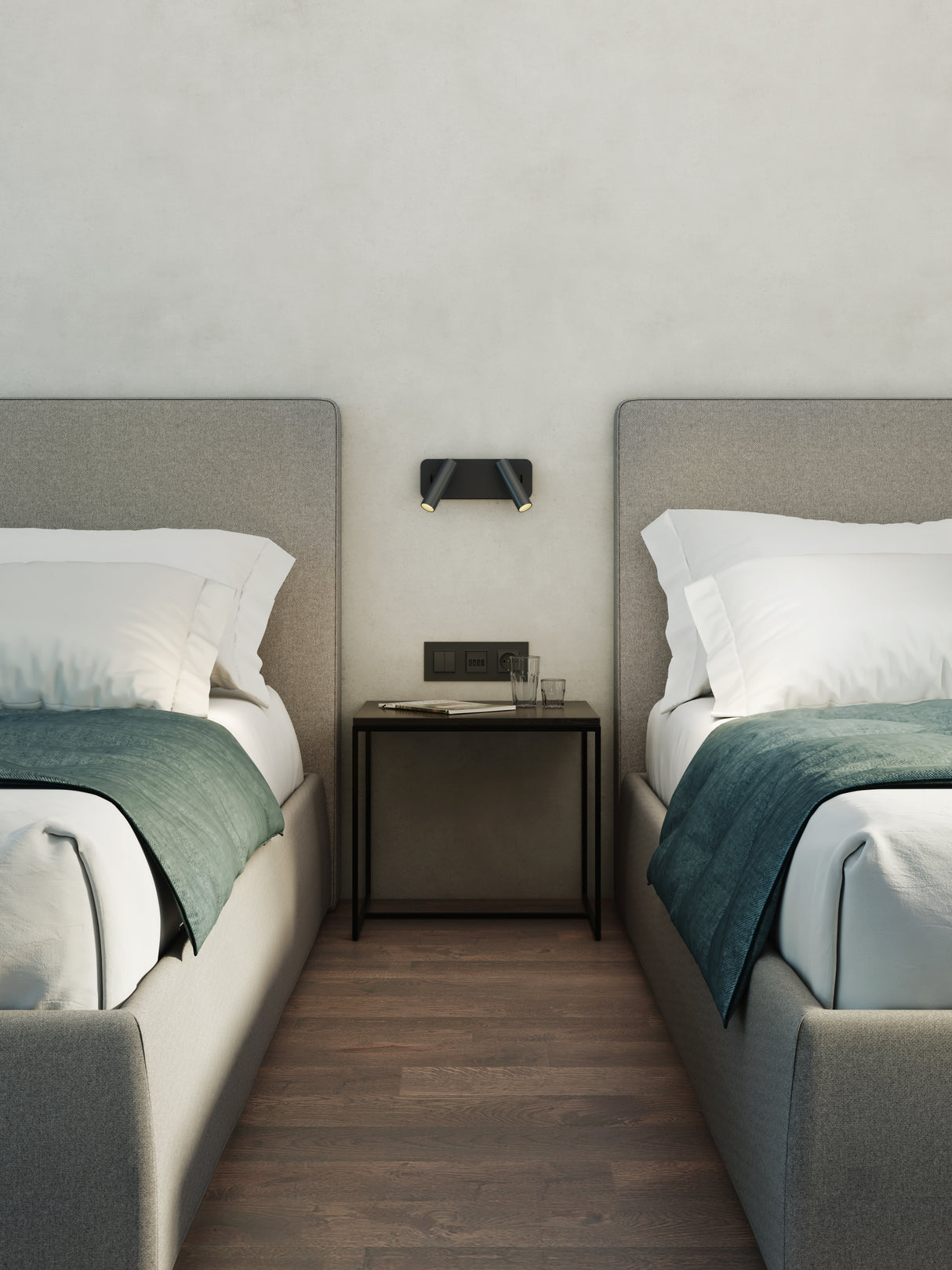 Astro Enna Twin Matt Black Interior Reading Light