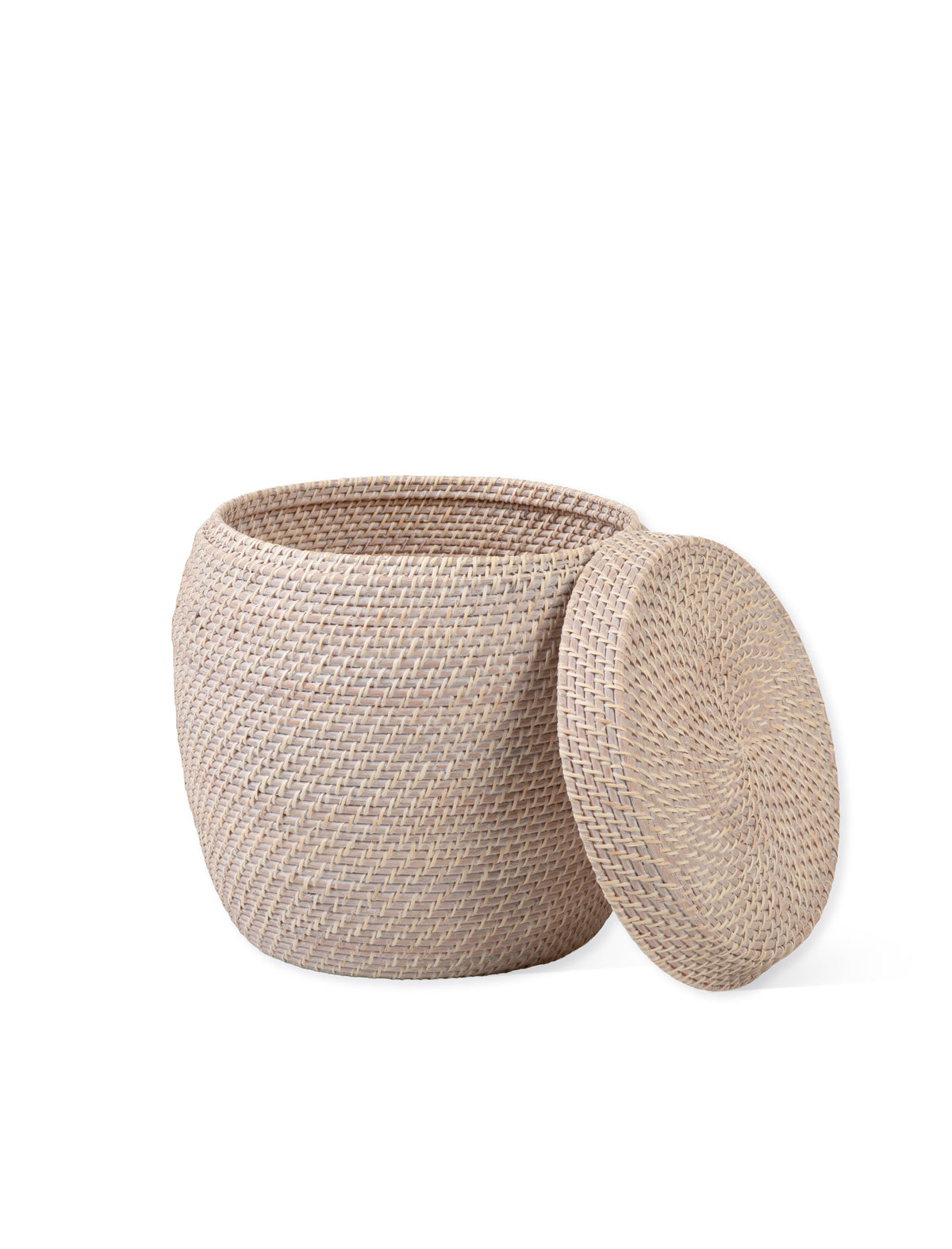 Garden Trading Wittering Side Table With Removable Lid - Rattan White