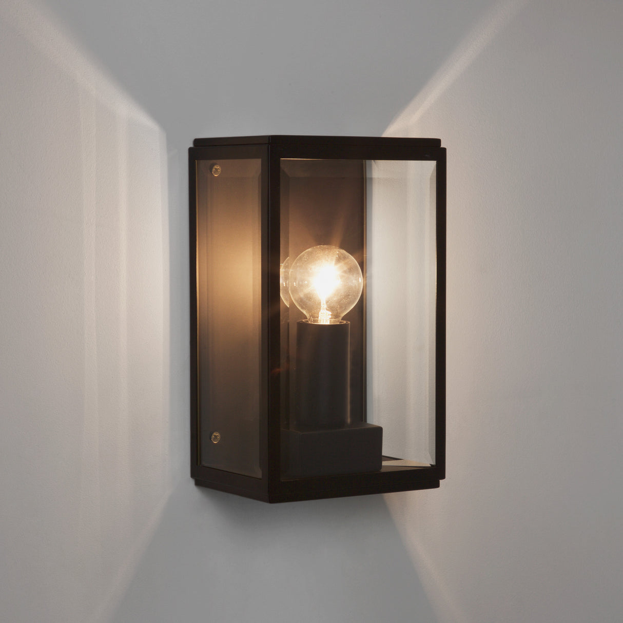 Astro Homefield 130 Textured Black Outdoor Wall Light