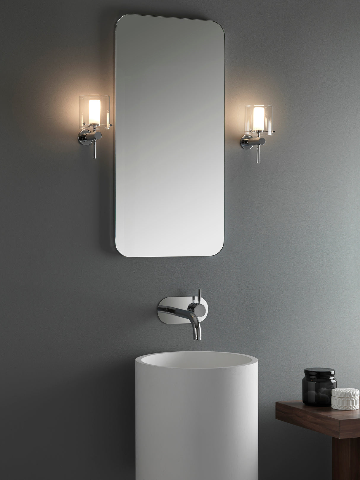 Astro Arezzo Wall Polished Chrome Bathroom Wall Light
