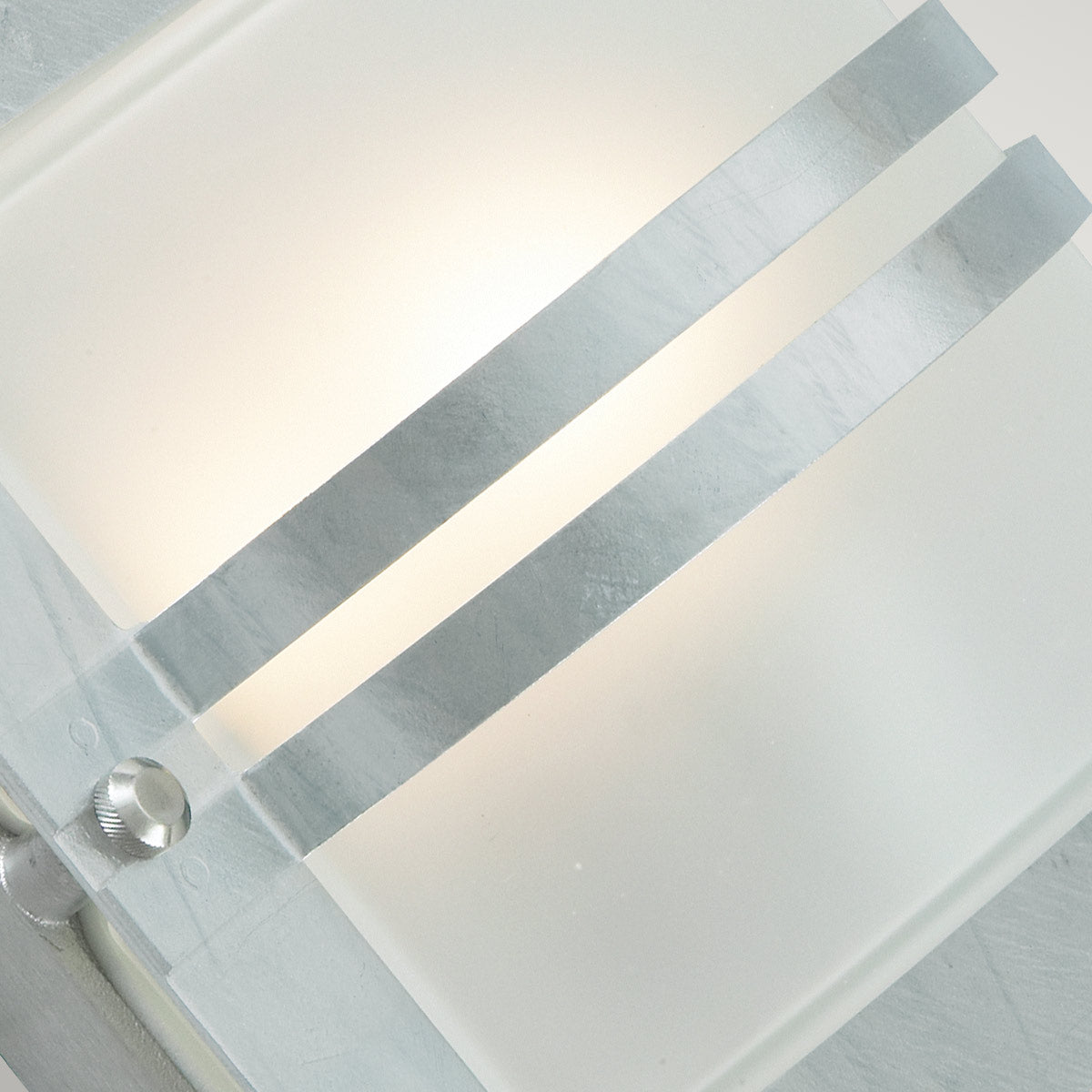 Norlys Bern 1 Light Wall Lantern - Galvanised With Frosted Glass