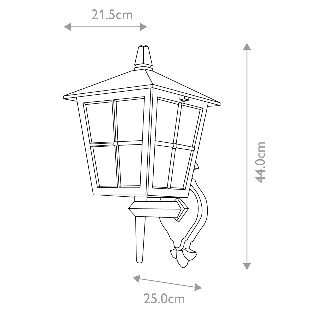 Elstead Canterbury 1 Light Wall Up Lantern