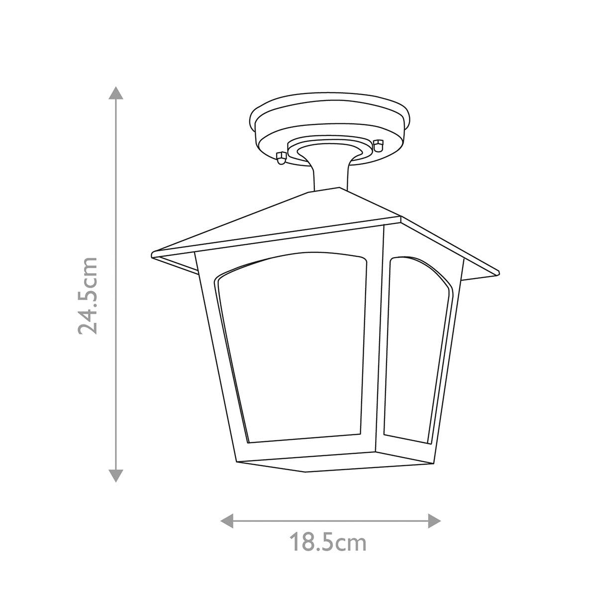 Elstead York 1 Light Porch Lantern