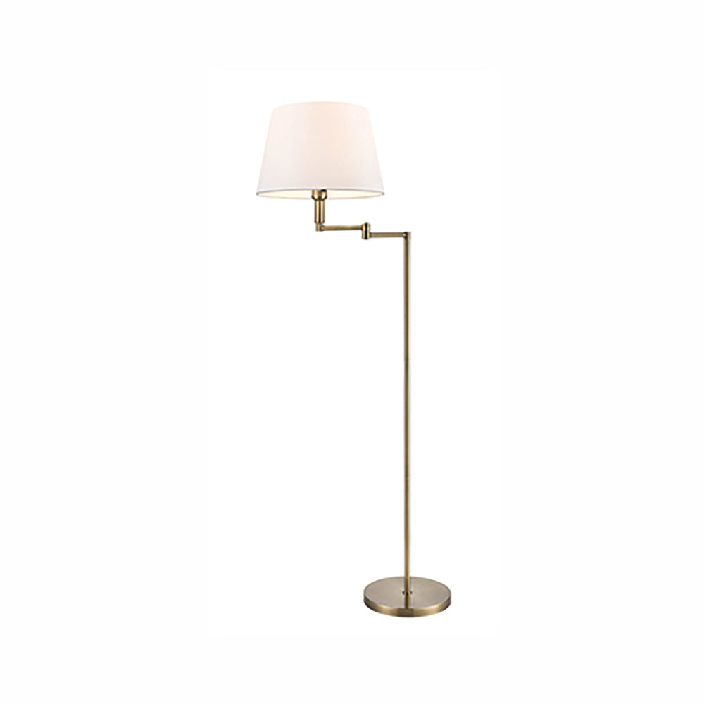 Brick Lane Arundel Swing Floor Lamp Bronze with Shade – from Amos Lighting + Home