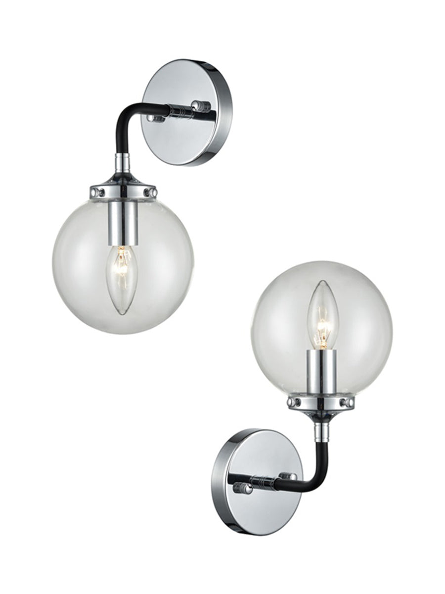 Brick Lane Astrix Wall Light Polished Chrome – from Amos Lighting + Home