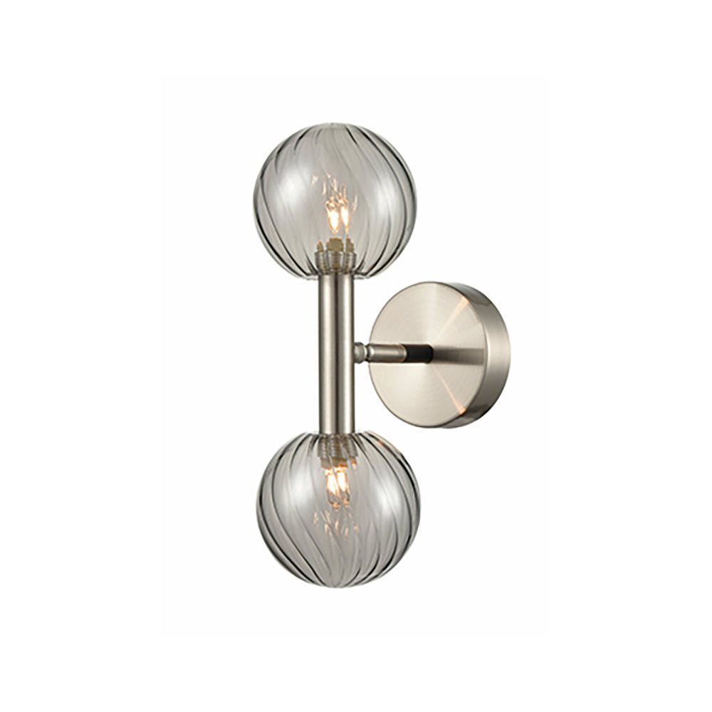 Brick Lane Castlands Wall Light Chrome and Glass – from Amos Lighting + Home