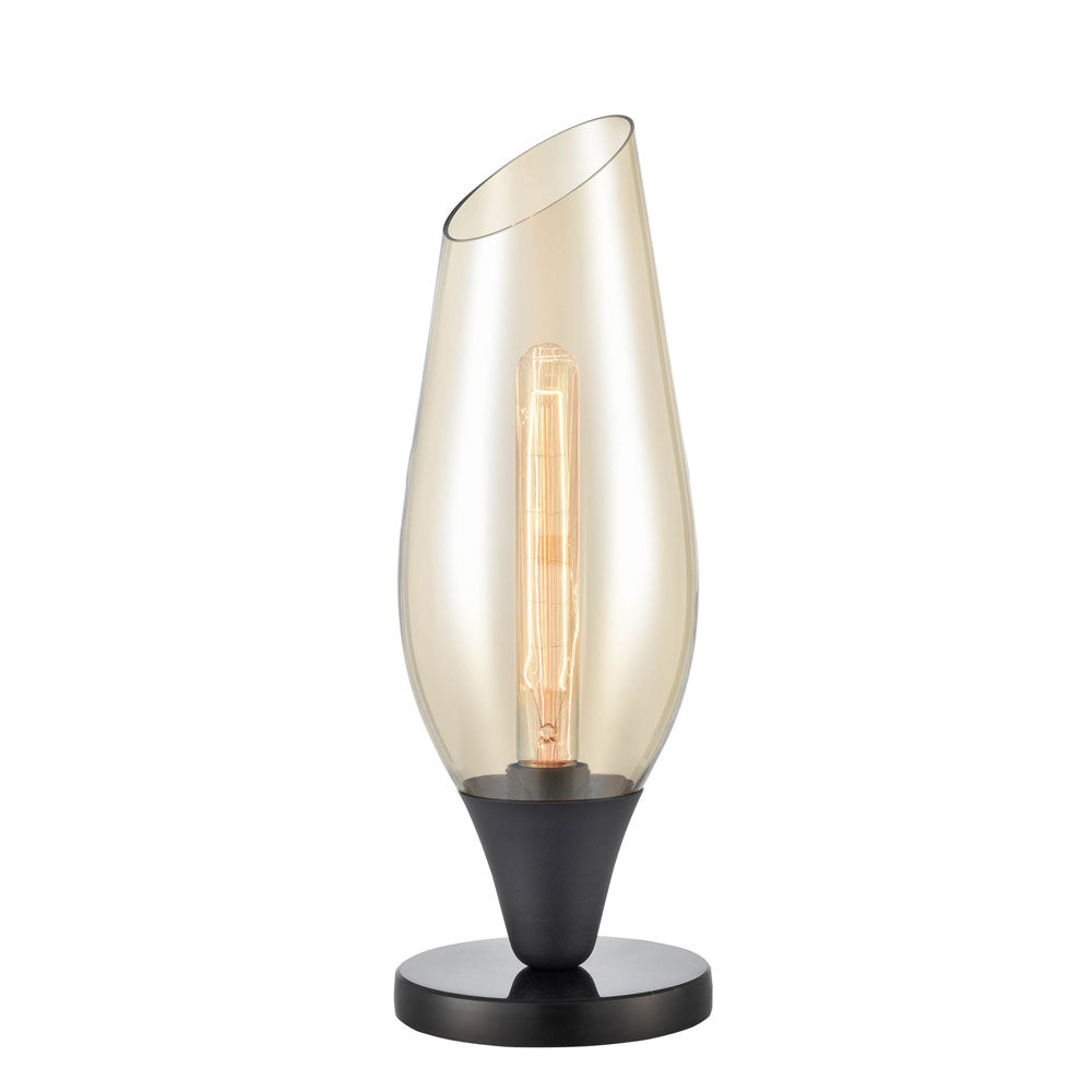 Brick Lane Colombo Table Lamp Amber Glass – from Amos Lighting + Home