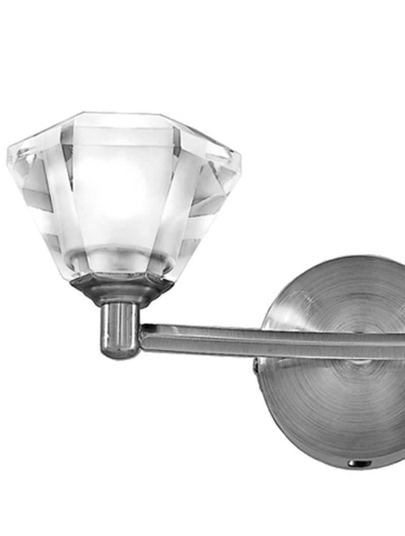 Brick Lane Crystal Wall Light Satin Nickel – from Amos Lighting + Home