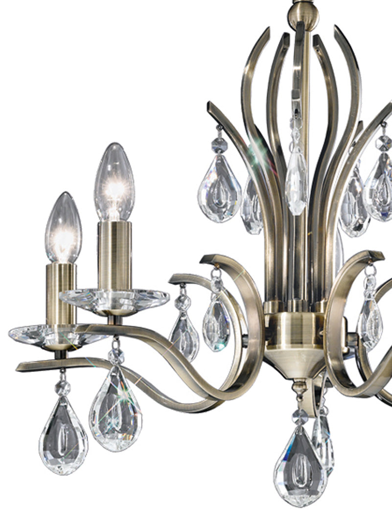 Brick Lane Gem 5 Light Chandelier Antique Bronze – from Amos Lighting + Home