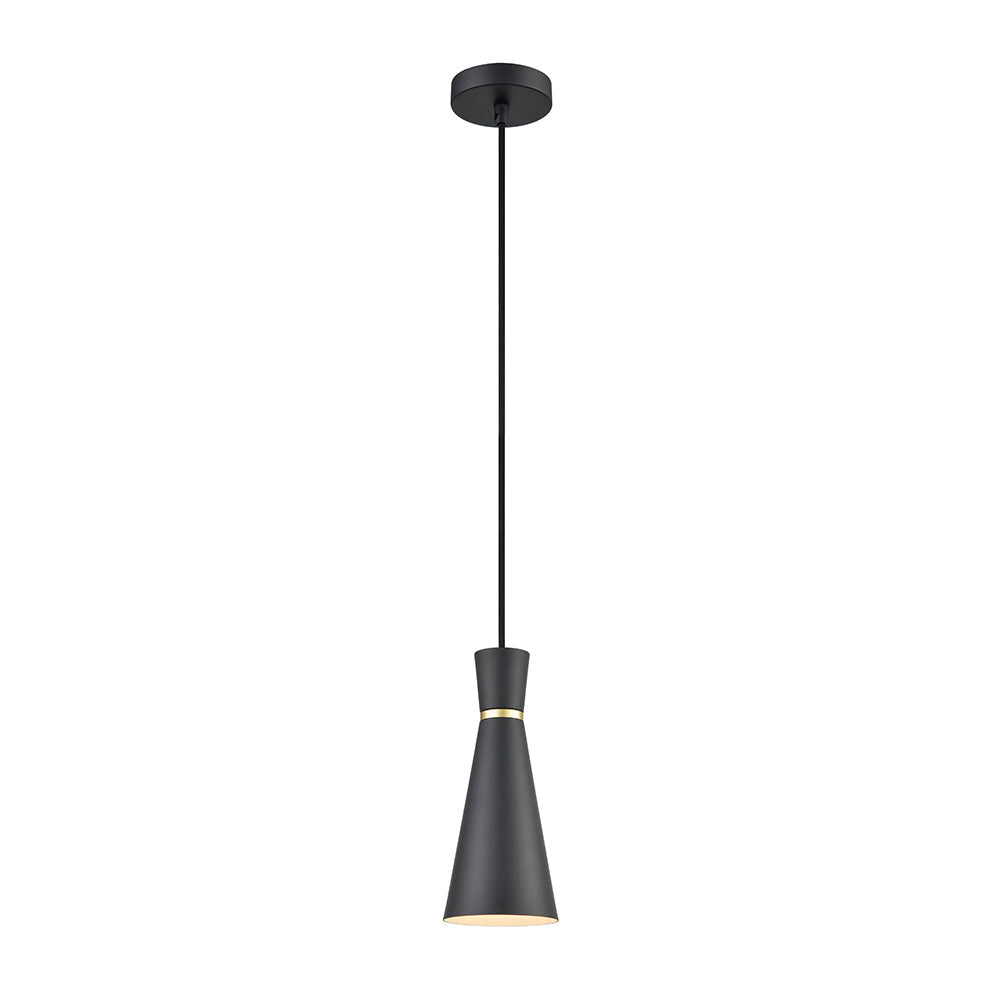 Brick Lane Gladstone Slimeline Pendant Satin Black – from Amos Lighting + Home