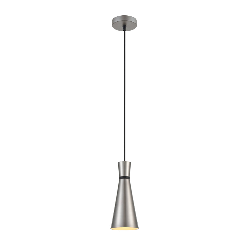 Brick Lane Gladstone Slimline Pendant Satin Nickel – from Amos Lighting + Home