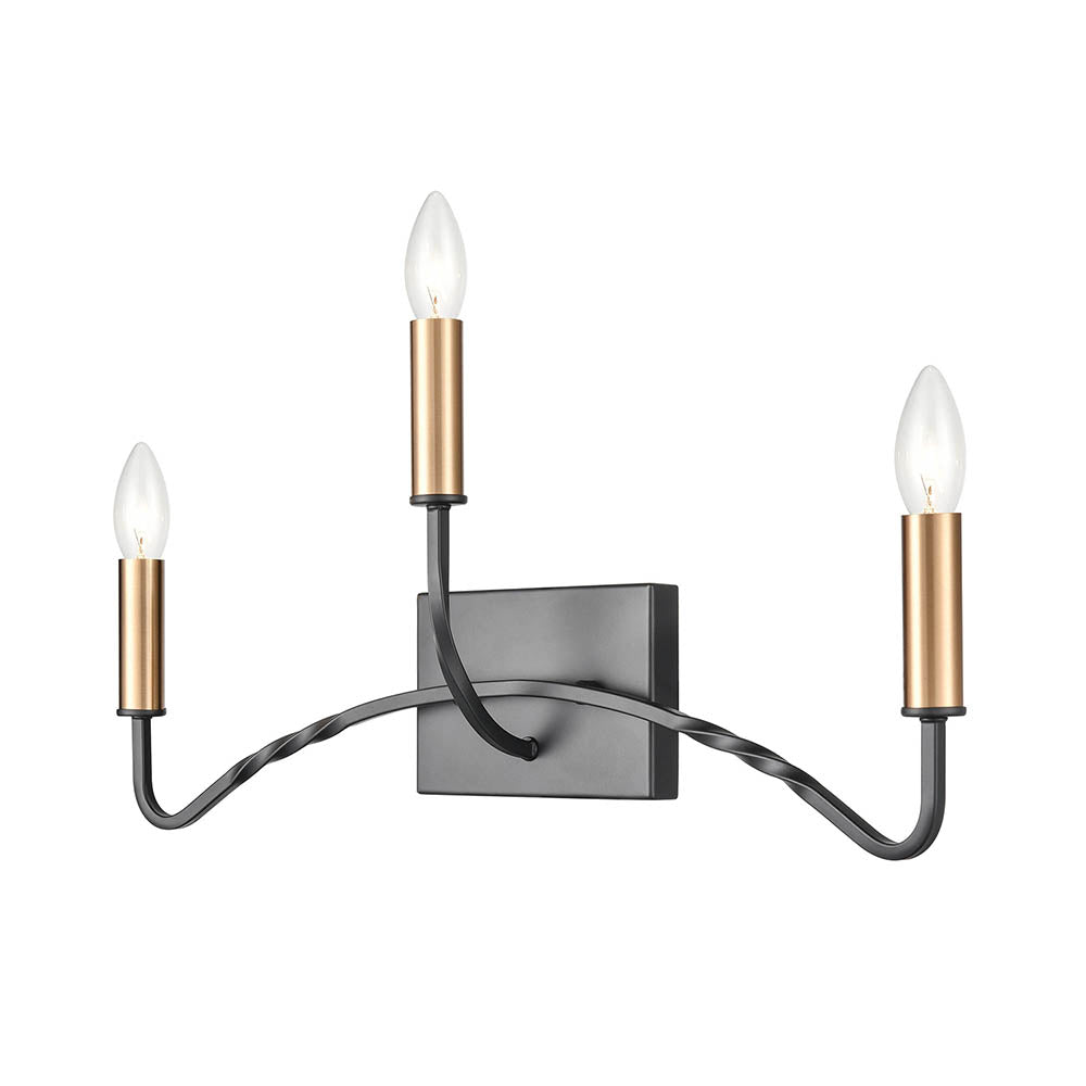 Brick Lane Henry Triple Wall Light Dark Antique Bronze – from Amos Lighting + Home