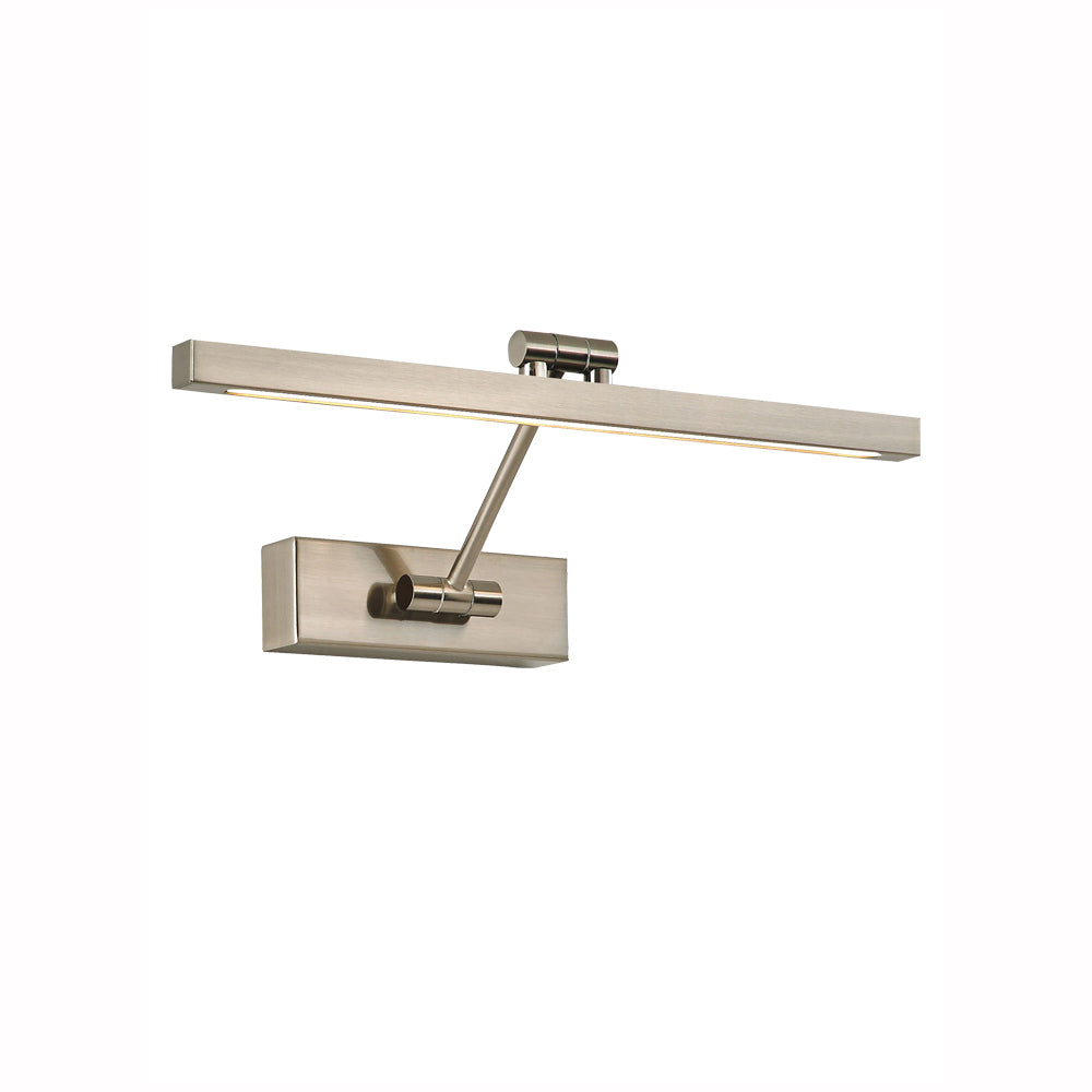 Brick Lane Polygon LED Picture Light Satin Nickel Small – from Amos Lighting + Home