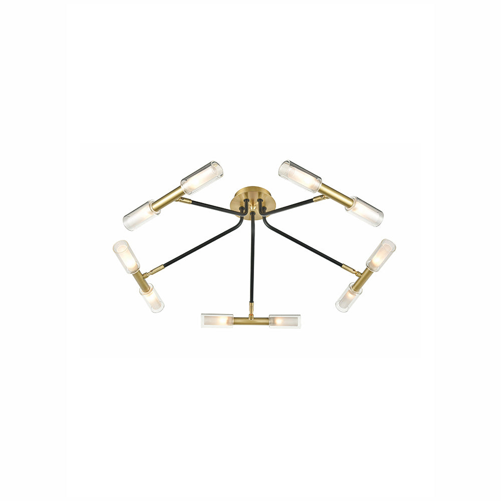 Brick Lane Spencer 10 Ceiling Light Black and Bronze – from Amos Lighting + Home
