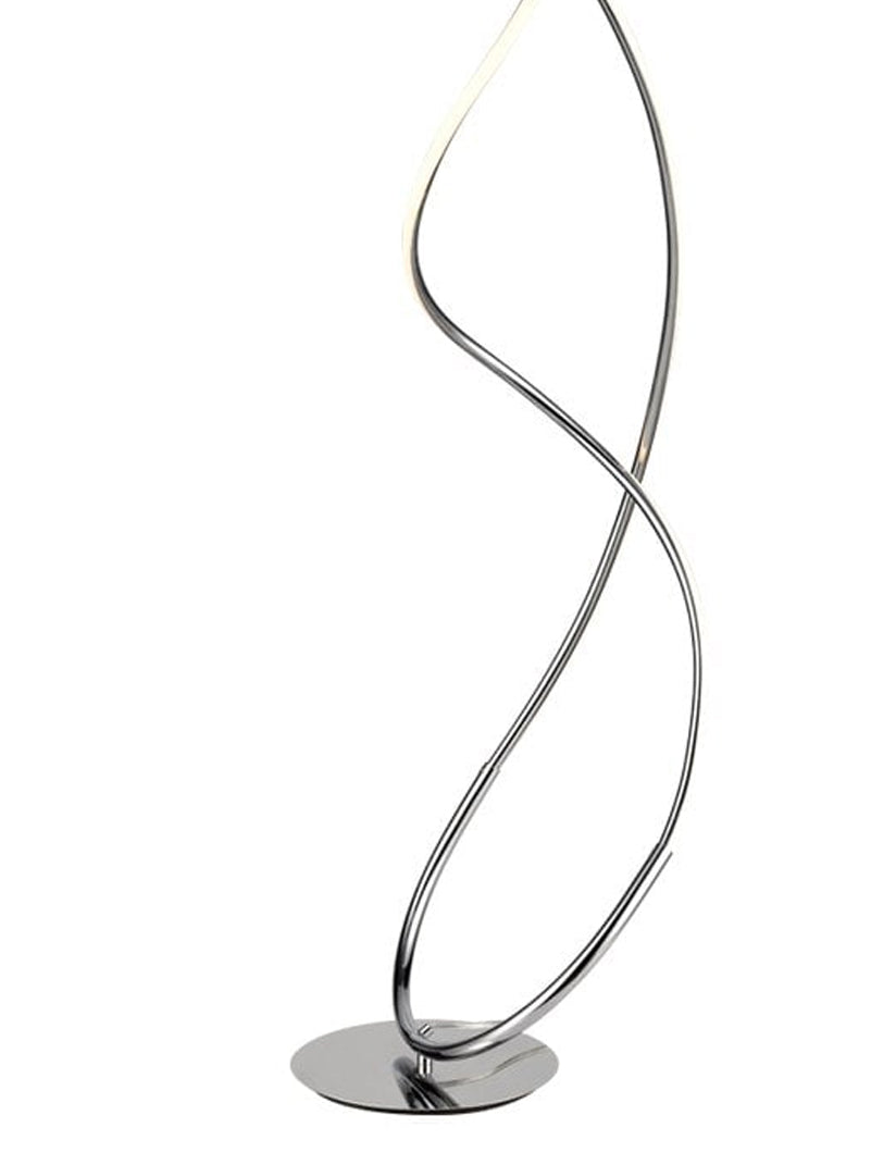 Brick Lane Swirl LED Floor Lamp Polished Chrome – from Amos Lighting + Home