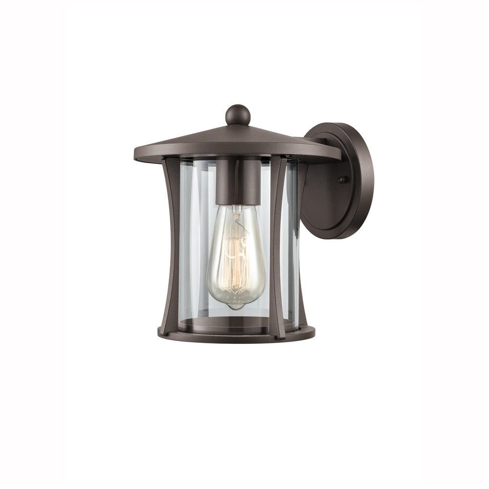 Brick Lane Symons Outdoor Wall Lantern Brown IP44 – from Amos Lighting + Home