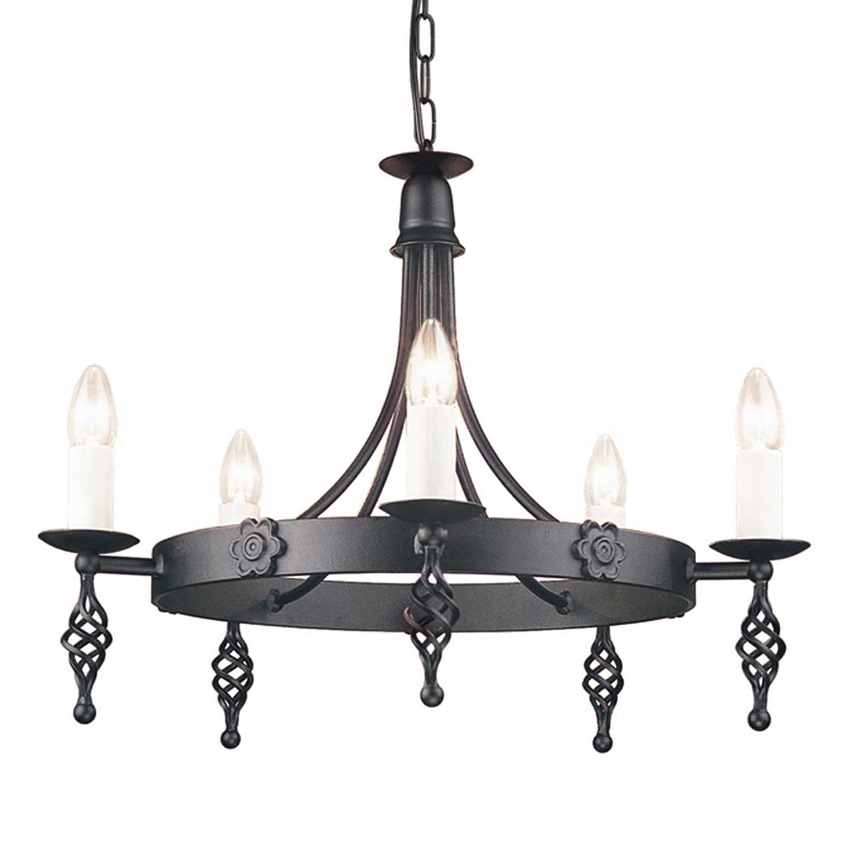 Elstead Belfry 5 Light Chandelier