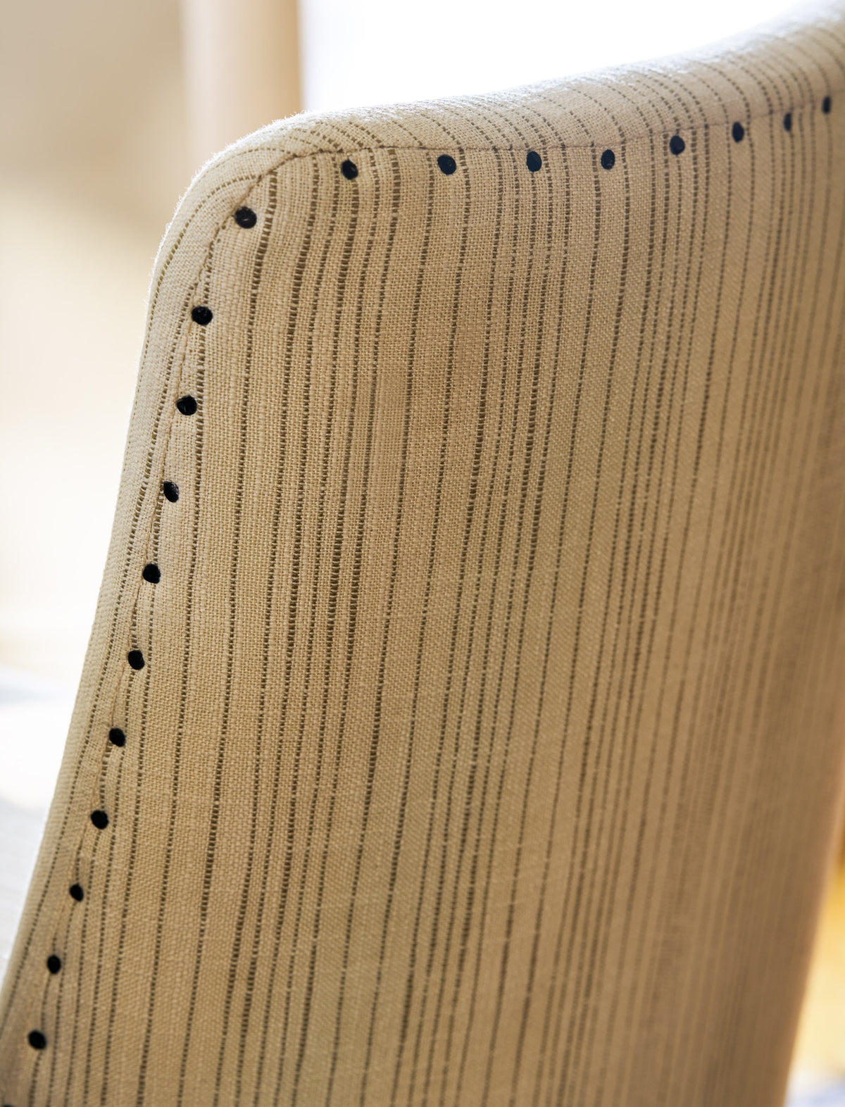 Garden Trading Wraysbury Dining Chair Ash Wood, Natural Stripe, Set of 2