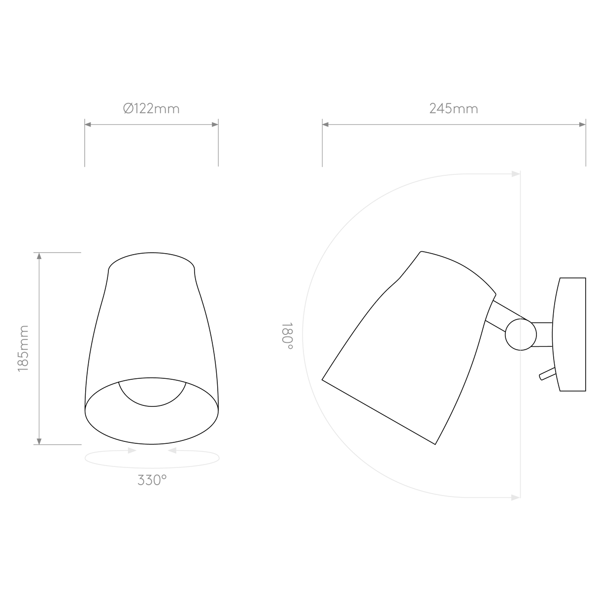 Astro Atelier Wall Matt Black Interior Wall Light