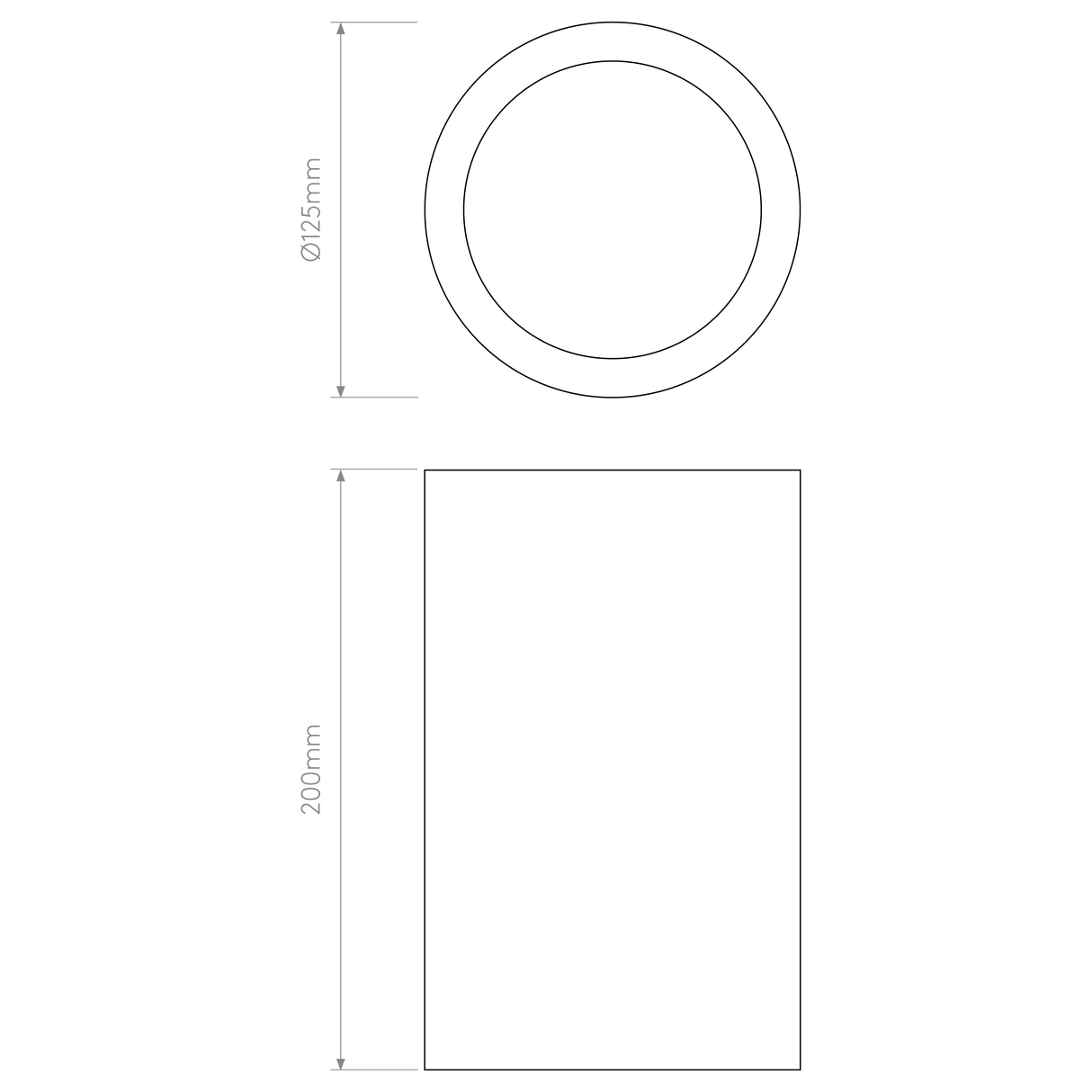 Astro Osca Round 200 Plaster Interior Downlight