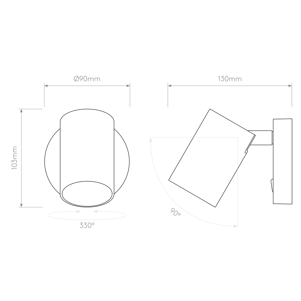 Astro Ascoli Single Switched Matt Nickel Interior Reading Light