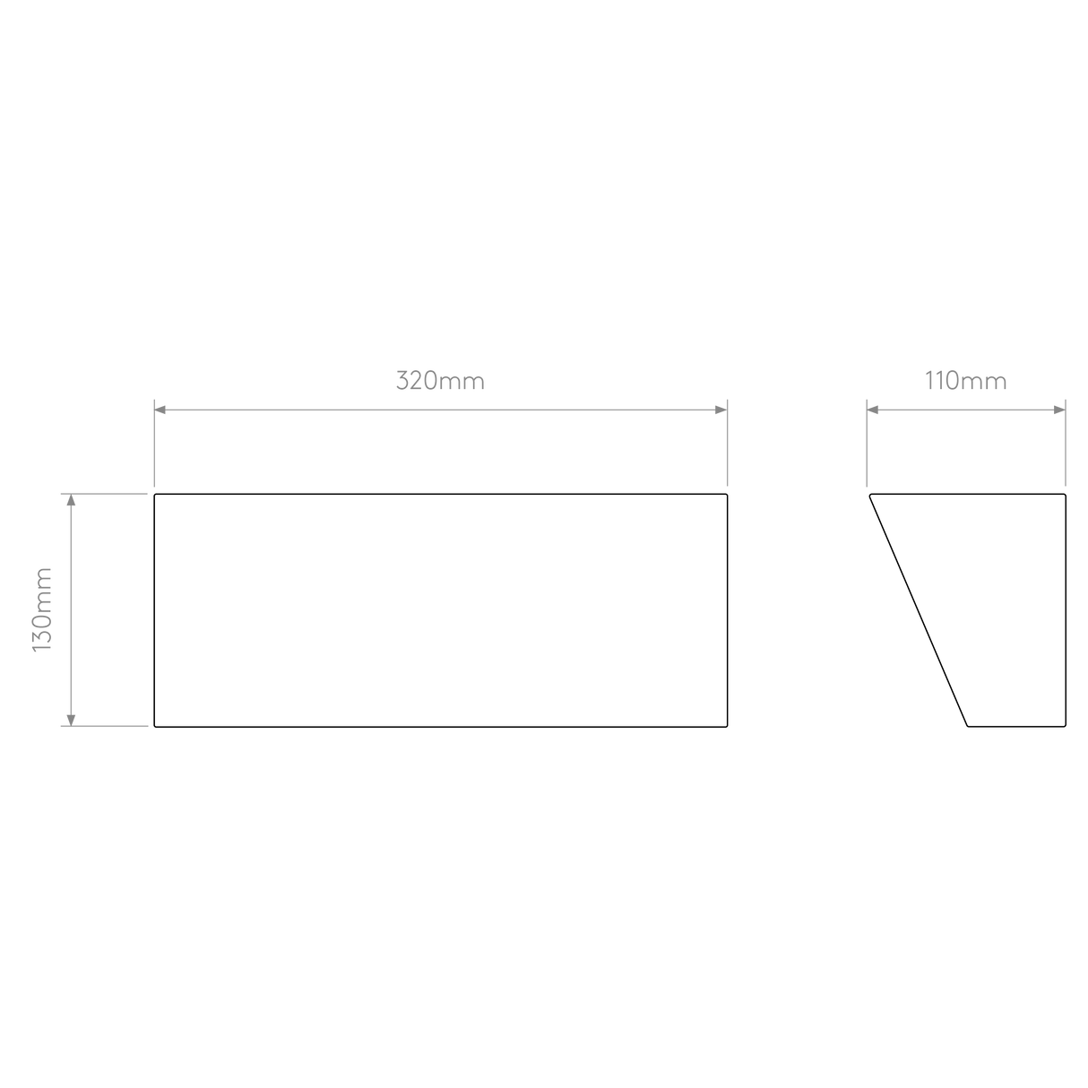 Astro Parallel Ceramic Interior Wall Light